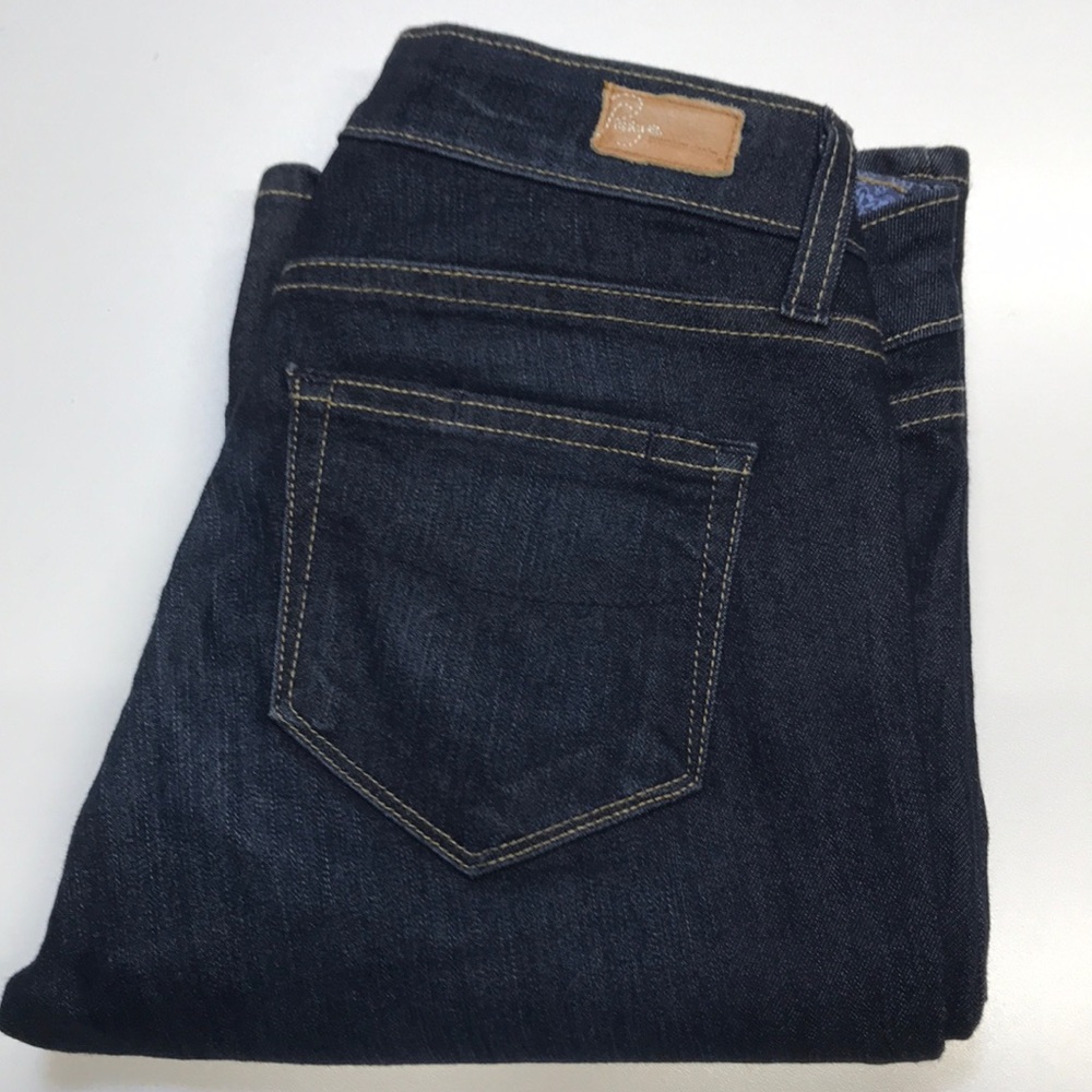 PAIGE Women’s 26 Long Flare Cut Blue Jeans